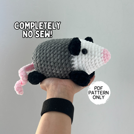 No Sew Opossum Crochet Pattern