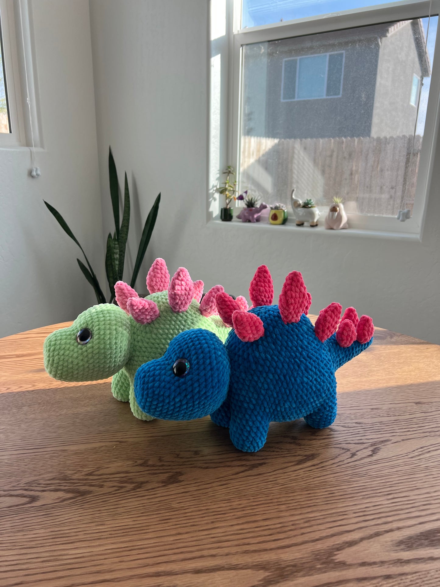 Large Blue Stegosaurus Dinosaur Plushie