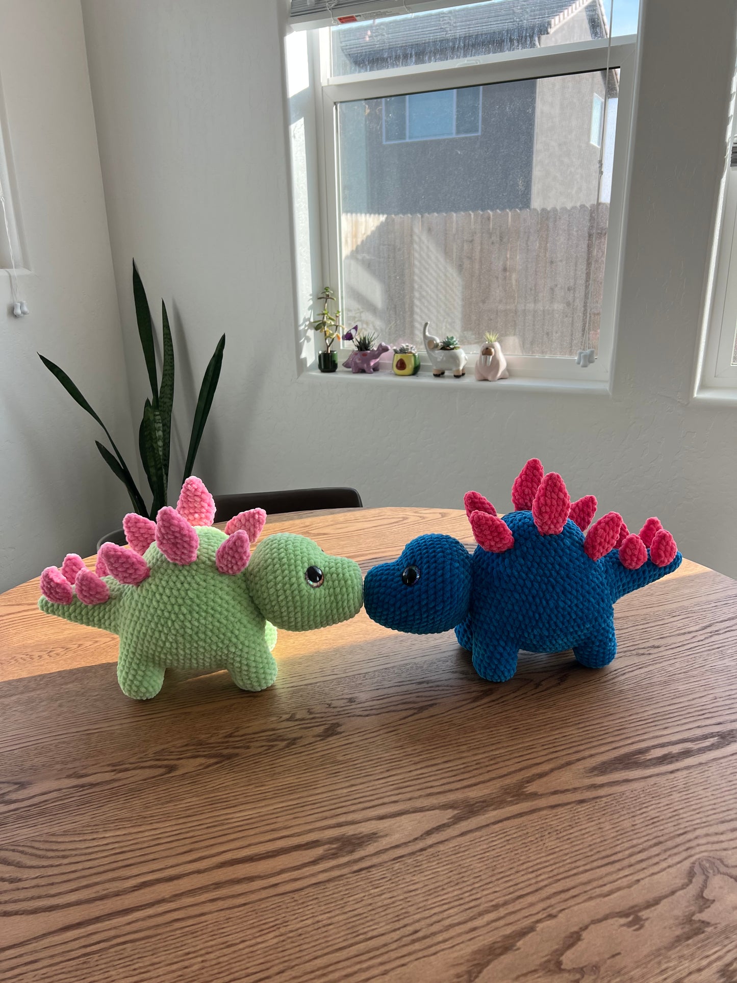 Large Blue Stegosaurus Dinosaur Plushie