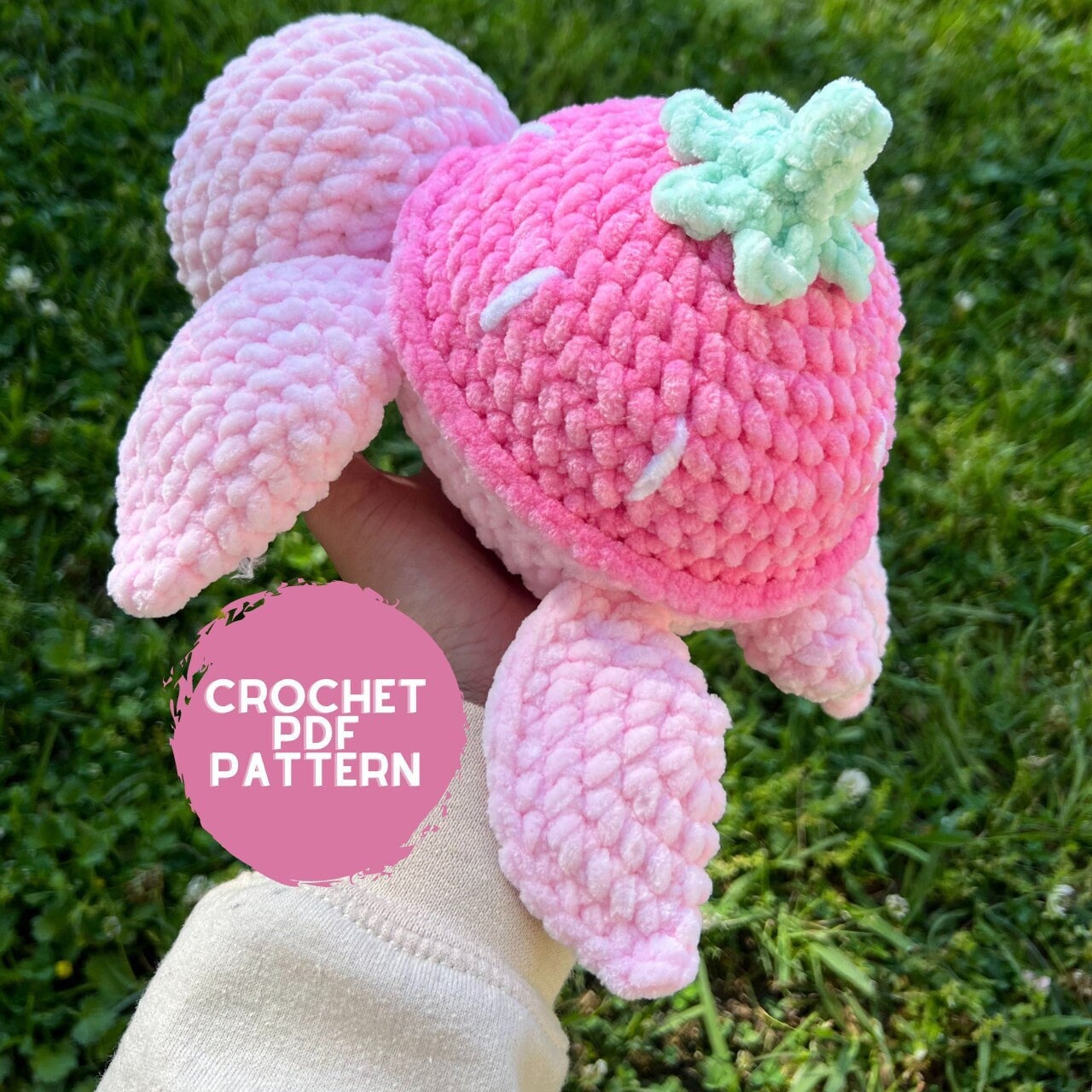 Strawberry Turtle Crochet Pattern – CrochetByGenna