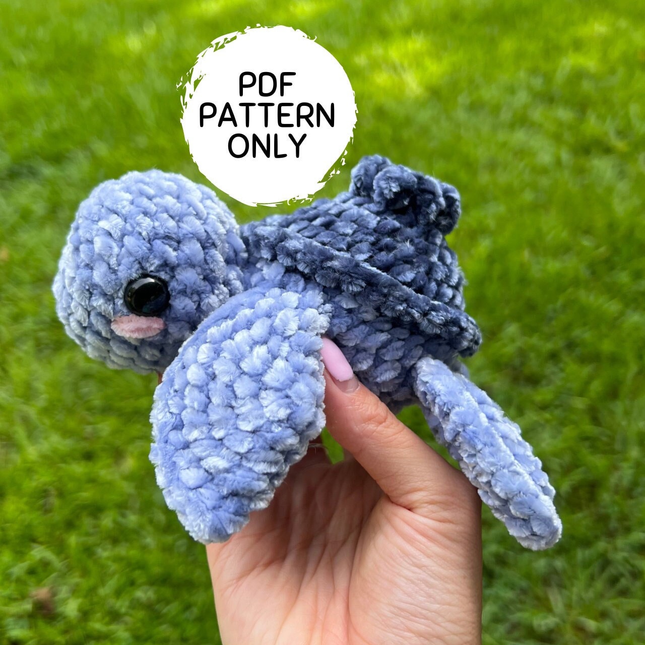 Mini Blueberry Turtle Crochet Pattern – CrochetByGenna